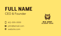 Owl Bird Gaming Character Business Card