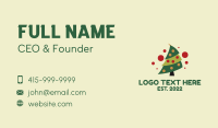Christmas Tree Bauble Business Card Design