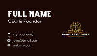 Scales Law Justice Business Card