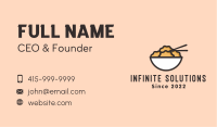 Asian Dumpling Diner Business Card