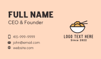 Asian Dumpling Diner Business Card Design