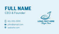 Simple Seafood Fish Business Card