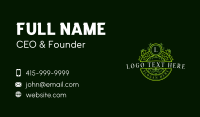 Vine Ornament Gardening Business Card