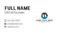 Tech Network Agency Letter H Business Card