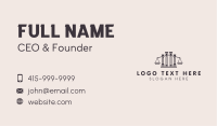 Column Law Scale Business Card