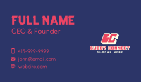 Streetwear Clothing Letter BC Business Card Image Preview