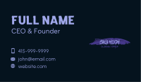 Graffiti Cool Wordmark Business Card