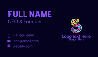 Colorful Shapes Number 5 Business Card