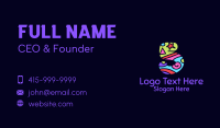 Colorful Shapes Number 5 Business Card Design