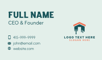 Home Builder Paint Brush Business Card
