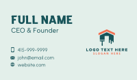 Home Builder Paint Brush Business Card Design