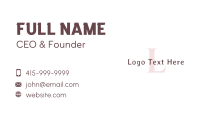 Beauty Fashion Boutique Business Card