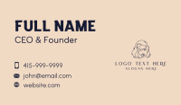 Woman Beauty Hair Stylist  Business Card