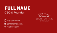 Minimalist Convertible Car  Business Card