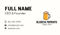 Minimalist Orange Beer Business Card