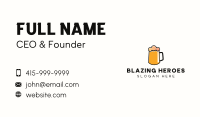 Minimalist Orange Beer Business Card Image Preview