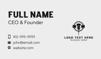 Cog Drill Machine Business Card Design