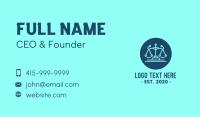 Legal Attorney Law Scales Technology Business Card