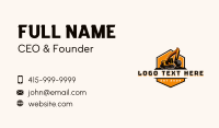 Excavation Machine Construction Business Card Design