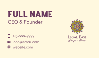 Traditional Multicolor Ornament  Business Card