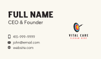 Lightning Bolt Target  Business Card