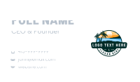 Island Beach Getaway Business Card