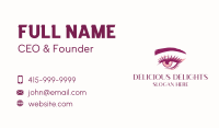 Eyelashes Brows Beauty Business Card Design