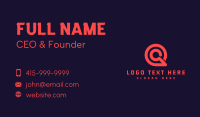 Business Firm Letter G Business Card Design