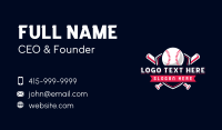 Baseball League Sports Business Card