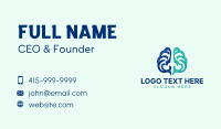 Mental Health Brain Business Card