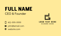 Generic Hand Letter G Business Card
