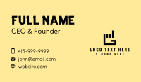 Generic Hand Letter G Business Card Design