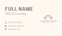 Roof House Builder Business Card
