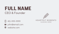 Brown Cricket Bat  Business Card