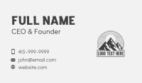 Mountain Peak Hiking Business Card