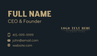 Elegant Gold Business Business Card Design