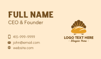 Golden Bread Shell  Business Card Design