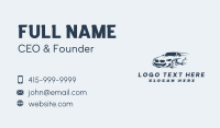 Blue Sports Car Business Card Design