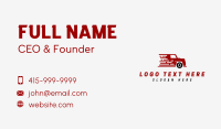 Fast Trucking Vehicle Business Card