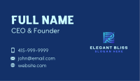 Generic Technology Letter R Business Card