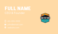 Mountain Peak Hiking Business Card