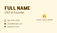 Fire Flame Burning Business Card