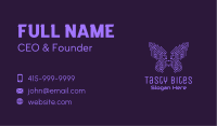 Purple Butterfly Circuit Business Card