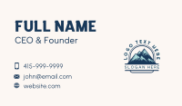 Hiking Mountain Outdoor Business Card