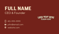 Horror Business Card example 4