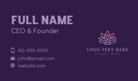 Gradient Lotus Yoga Business Card