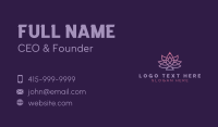 Gradient Lotus Yoga Business Card