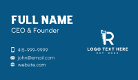 Saw Home Improvement Letter R  Business Card