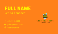 Retro Cheese Burger Business Card Design