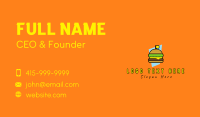 Retro Cheese Burger Business Card